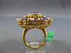 EXTRA LARGE 27.1CT AAA AMETHYST & AAA TSAVORITE 18K YELLOW GOLD OVAL FLOWER RING