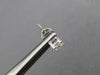 ESTATE .40CT DIAMOND 14KT WHITE GOLD 3D CLASSIC SOLITAIRE STUD EARRINGS #17279