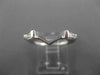 .28CT BAGUETTE DIAMOND 14KT WHITE GOLD 3D V SHAPE WEDDING ANNIVERSARY RING 26059