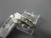 ESTATE WIDE .65CT ROUND & PRINCESS CUT DIAMOND 14KT WHITE GOLD X COCKTAIL RING