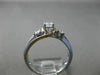 ESTATE .63CT DIAMOND 14K WHITE & ROSE GOLD PAST PRESENT FUTURE ENGAGEMENT RING
