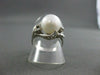 ESTATE DIAMOND 10MM AAA SOUTH SEA PEARL PLATINUM COCKTAIL RING F-G VS #2670