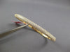 WIDE 2.08CT DIAMOND 14KT YELLOW GOLD 3D 3 ROW SEMI ETERNITY LOVE BANGLE BRACELET