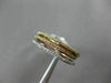 ESTATE .26CT DIAMOND 14KT WHITE YELLOW & ROSE GOLD STACKABLE SEMI ETERNITY RING