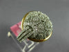 ESTATE EXTRA LARGE .46CT DIAMOND 18K WHITE & ROSE GOLD 3D DOME SHAPE FLOWER RING