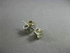 ESTATE .78CT ROUND DIAMOND 14KT WHITE GOLD CLASSIC 4 PRONG STUD EARRINGS #15653