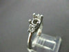 ESTATE .28CT DIAMOND 14KT W GOLD 3 STONE LUCIDA SEMI MOUNT ENGAGEMENT RING #722