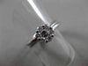 ANTIQUE .66CT DIAMOND 14KT WHITE GOLD DOUBLE BAND FLOWER ENGAGEMENT RING #19377
