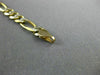 ESTATE LONG 14KT WHITE & YELLOW GOLD DIAMOND CUT FIGARO WOMEN'S BRACELET #22841