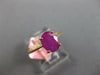 ESTATE 1.86CT RUBY 14KT YELLOW GOLD 3D CLASSIC OVAL SOLITAIRE SIMPLE FUN RING