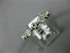 ESTATE .36CT DIAMOND 14K WHITE GOLD 3D FLOWER FILIGREE WEDDING ANNIVERSARY RING