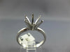 ESTATE PLATINUM CLASSIC ROUND SIX PRONG SEMI MOUNT ENGAGEMENT RING #26979
