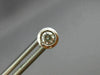 ESTATE .30CT DIAMOND 14KT WHITE GOLD CLASSIC SOLITAIRE BEZEL STUD EARRINGS 25792