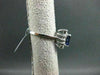 ANTIQUE 1.5CT DIAMOND & AAA SAPPHIRE 14K W GOLD EMERALD CUT HALO ENGAGEMENT RING