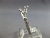 .52CT DIAMOND 14KT WHITE GOLD ROUND & BAGUETTE SEMI MOUNT ENGAGEMENT RING #28419
