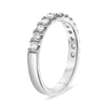 ESTATE .57CT DIAMOND 14K WHITE GOLD ROUND SEMI ETERNITY WEDDING ANNIVERSARY RING