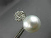 ESTATE EXTRA LARGE 1.65CT & AAA SOUTH SEA PEARL DIAMOND 18KT WHITE GOLD EARRINGS