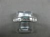 ESTATE .90CT PRINCESS & BAGUETTE DIAMOND 14KT WHITE GOLD ANNIVERSARY RING #1217