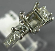14KT WHITE GOLD SEMI MOUNT ENGAGEMENT RING. 3D LUCIDA PAST PRESENT FUTURE DESIGN