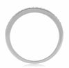 .13CT DIAMOND 14K WHITE GOLD 3D ROUND CLASSIC SEMI ETERNITY ANNIVERSARY RING