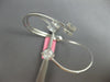 WIDE .77CT DIAMOND 18KT WHITE GOLD ROUND & BAGUETTE FLEXIBLE FUN BANGLE BRACELET