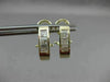 ESTATE .90CT PRINCESS CUT DIAMOND 14K YELLOW GOLD HANGING CLIP ON EARRINGS 22501