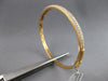 LARGE 1.91CT DIAMOND 18K ROSE GOLD 3 ROW PAVE SEMI ETERNITY CUFF BANGLE BRACELET