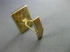 ESTATE LARGE AAA ONYX 14KT YELLOW GOLD 3D RECTANGULAR CUFFLINKS SHIRT STUD SET