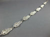 LONG 14KT WHITE GOLD 3D HANDCRAFTED MULTI SLIPPER CINDERELLA FUN BRACELET #27019