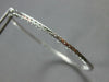 ESTATE EXTRA LARGE 3.0CT DIAMOND 14K WHITE GOLD INSIDE OUT HOOP HANGING EARRINGS