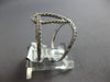 ESTATE LARGE .49CT DIAMOND 18KT WHITE GOLD 3D LOVE KNOT INFINITY FUN RING