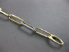 ESTATE 1.54CT DIAMOND 14KT 2 TONE GOLD 3D OVAL LINK BY THE YARD TENNIS BRACELET
