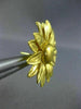 ANTIQUE 24K YELLOW GOLD 3D CLASSIC HANDCRAFTED FILIGREE FLOWER SUNBURST EARRINGS