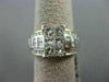 ESTATE LARGE 2.15CT ROUND & PRINCESS DIAMOND 14KT GOLD 3D ENGAGEMENT RING #21530