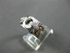 ESTATE WIDE .15CT DIAMOND 14KT WHITE GOLD 3 DIMENSIONAL CIRCULAR FUN RING #15866