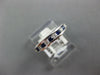 .48CT DIAMOND & AAA SAPPHIRE 18K WHITE GOLD ROUND SEMI ETERNITY ANNIVERSARY RING