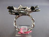 EXTRA LARGE 2.44CT DIAMOND & BLACK ENAMEL 18K WHITE GOLD STARBURST COCKTAIL RING