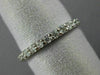 ESTATE 1.01CT DIAMOND 14KT WHITE GOLD SHARED PRONG ETERNITY WEDDING RING #25531