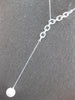 LARGE .55CT DIAMOND & AAA SOUTH SEA PEARL 14KT WHITE GOLD OVAL LARIAT NECKLACE