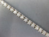 ESTATE WIDE 1.50CT DIAMOND 14KT WHITE GOLD 3D ROUND CLASSIC TENNIS BRACELET