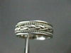 ESTATE WIDE 14KT WHITE GOLD FILIGREE ROPE DESIGN MENS WEDDING RING UNIQUE! #2439