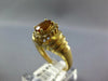 ESTATE 1.04CT DIAMOND & AAA CITRINE 14K YELLOW GOLD OVAL CLASSIC FRIENDSHIP RING
