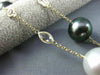 ESTATE LONG 14KT YELLOW GOLD 3D QUARTZ & MULTI COLOR PEARL BY THE YARD NECKLACE