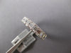 LARGE 3.58CT DIAMOND 18KT WHITE GOLD 3D BAGUETTE 4.5MM ETERNITY ANNIVERSARY RING