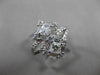 ESTATE LARGE 1.34CT MULTI SHAPE DIAMOND 14KT WHITE GOLD INFINITY FUN RING #18185