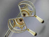 ESTATE DIAMOND AAA PEARL & GARNET 14KT YELLOW GOLD & STAINLESS STEEL 3D EARRINGS