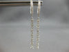 .93CT DIAMOND 18K WHITE GOLD 3D BY THE YARD CLIP ON CHANDELIER HANGING EARRINGS