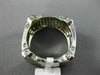 ESTATE WIDE 1.36CT DIAMOND 18KT WHITE GOLD 3D SQUARE PAVE ANNIVERSARY RING #478
