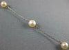 ESTATE LONG AAA SOUTH SEA PEARL 14KT WHITE GOLD 3D BY THE YARD BRACELET #26980