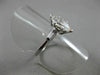ESTATE WIDE .95CT DIAMOND MARQUISE 14K WHITE GOLD 3 STONE ENGAGEMENT RING #22182